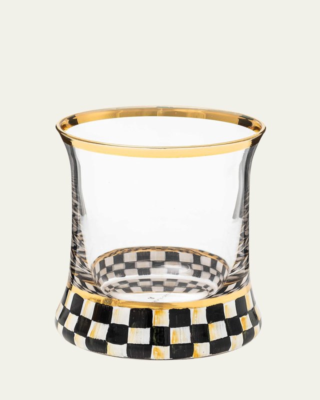 8 oz. Courtly Check Glass Tumbler, Set of 2